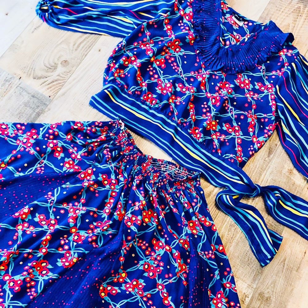 Vintage Diane Freis Two Piece 1980s 1990s
